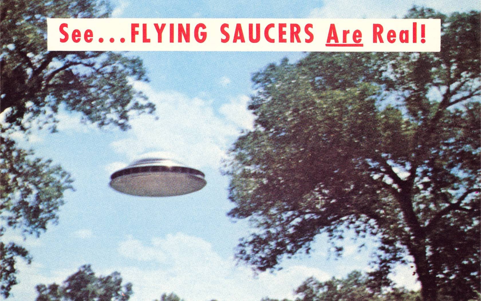 Photograph of a flying saucer